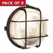 Round Bulkhead Outdoor Light - Pack of 8