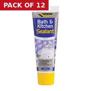 Everbuild Bath and Kitchen Sealant Easi Squeeze White (200ml) - Pack of 12
