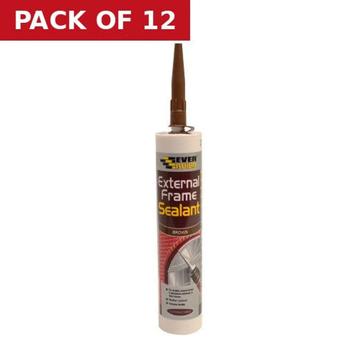 EverBuild External Frame Sealant, Brown - Pack of 12
