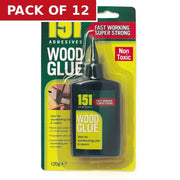 Wood Glue, 120g - Pack of 12