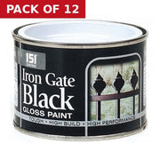 151 Specialist Paint, Iron Gate Black Gloss (180ml) - Pack of 12