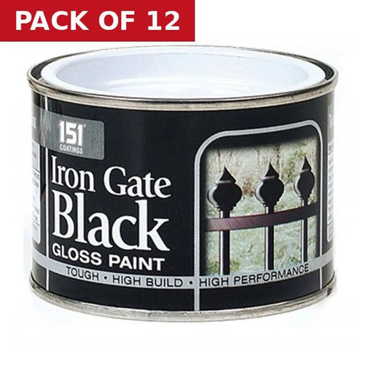 151 Specialist Paint, Iron Gate Black Gloss (180ml) - Pack of 12