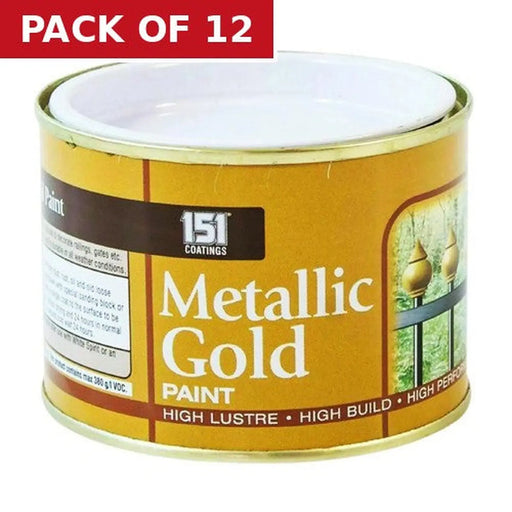 151 Metallic Paint, Gold (180ml) - Pack of 12