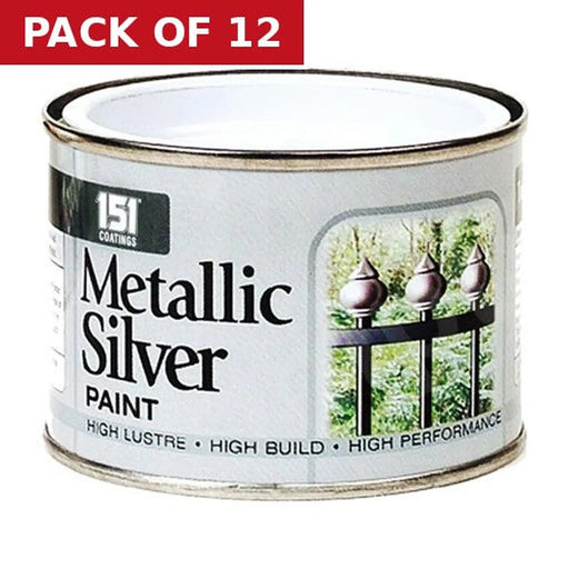 151 Metallic Paint, Silver (180ml) - Pack of 12
