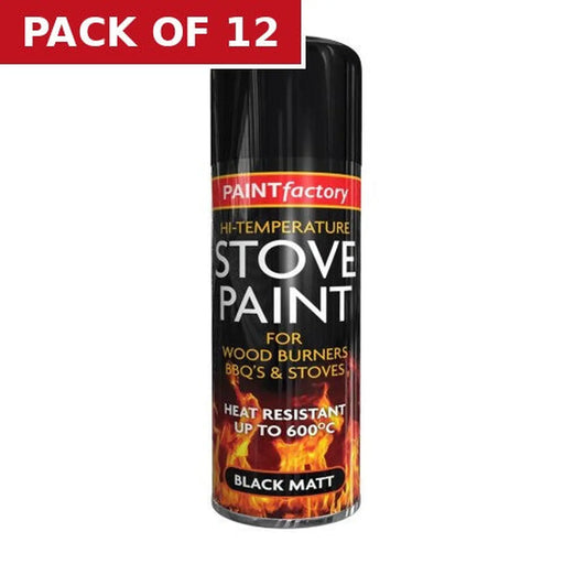 Paint Factory Stove Paint, 400ml - Pack of 12