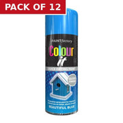 Paint Factory Colour It Gloss Paint, Mid Blue (400ml) - Pack of 12