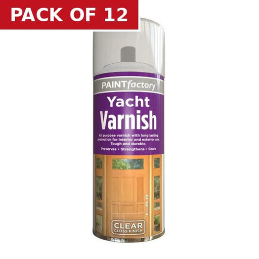 Paint Factory Varnish Paint, Yacht (400ml) - Pack of 12