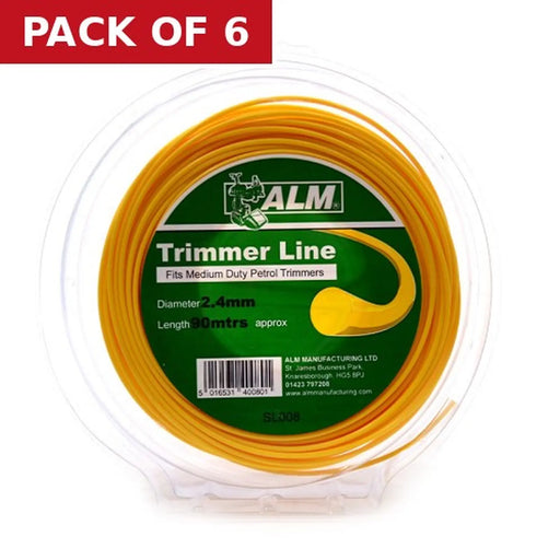 Trimmer Line Trade Pack, 2.4mm x 85m (SL008) - Pack of 6