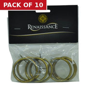 Renaissance Ball Rings Antq Brass 8pk 28/25mm - Pack of 10