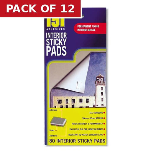 Interior Sticky Pads - Pack of 12