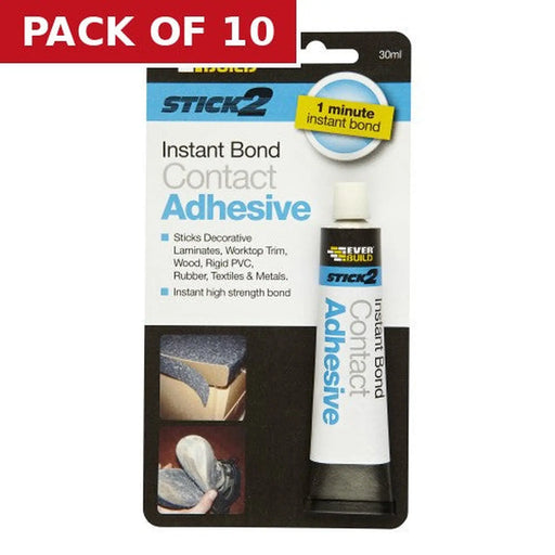 EverBuild Instant Bond Contact Adhesive, 30ml - Pack of 10