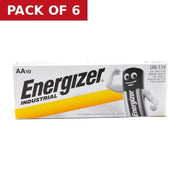 AA Industrial Alkaline Batteries, 10 Pack - Pack of 6