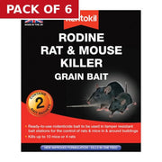 Rentokil - Rodine Rat & Mouse Killer Grain Bait - 2 Sachet - Pack of 6