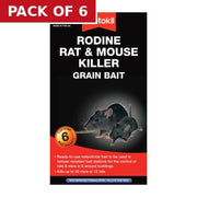 Rentokil - Rodine Rat & Mouse Killer Grain Bait - 6 Sachet - Pack of 6