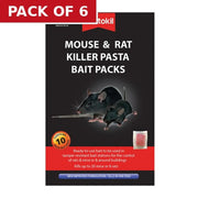 Rentokil - Mouse & Rat Killer Pasta Bait Packs - 10 Sachet - Pack of 6