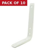 Cantilever Brackets, White Finish, 250mm x 200mm - Pack of 10