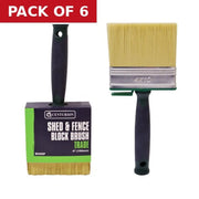 Trade Shed and Fence Brush, 100mm / 4" - Pack of 6
