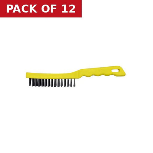 Wire Brush, Plastic 4 Row - Pack of 12