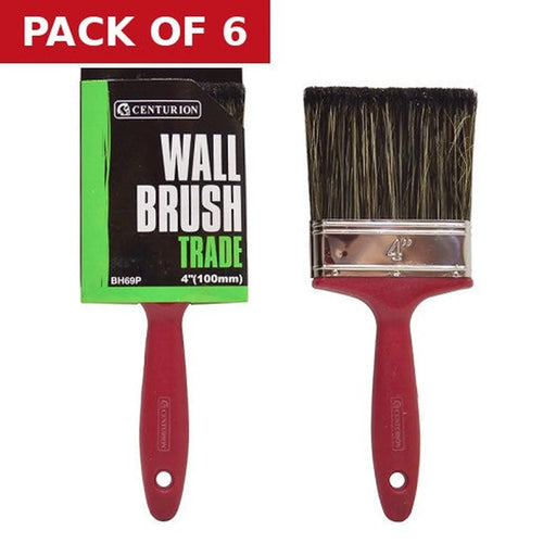 Trade Wall Brush, 100mm / 4" - Pack of 6