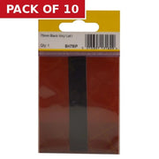 75mm Black Helvetica Bold Condensed Style Vinyl Letter I - Pack of 10