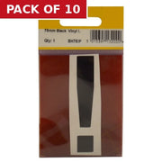 75mm Black Helvetica Bold Condensed Style Vinyl Letter ! - Pack of 10