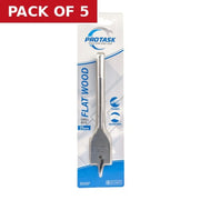 Protask 25mm Fast Cutting Flat Wood Bit - Pack of 5