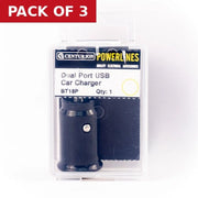 USB Dual Charger Port - Pack of 3