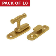 40mm PB Solid Brass Showcase Catch - Pack of 10