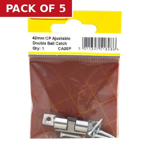 42mm CP Adj Double Ball Catch - Pack of 5