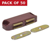 70mm Brown Twin Magnetic Catch - Pack of 50