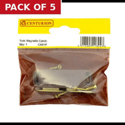 70mm Brown Twin Magnetic Catch - Pack of 5