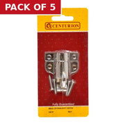 Solid Brass Fanlight Catch, Chrome Plated, 65mm - Pack of 5