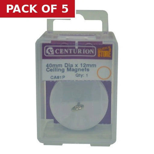 40mm Diameter x 12mm Ceiling Magnets - Pack of 5