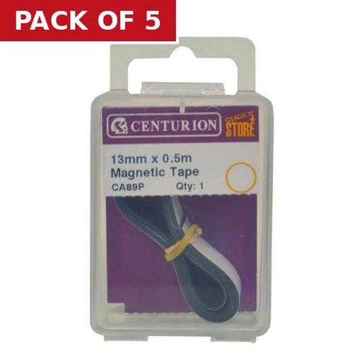 13mm x 0.5m Flexible Magnetic Tape - Pack of 5