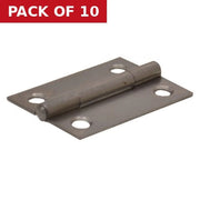 Steel Butt Hinges, 50mm - Pack of 10