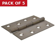 Steel Butt Hinges, 100mm - Pack of 5