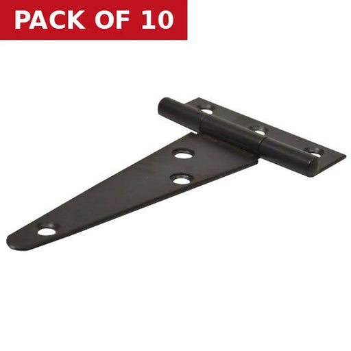 Light Tee Hinges, Epoxy Black, 102mm, Loose - Pack of 10