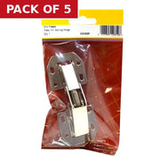 Sprung Easy On Hinge, Zinc Plated, 97mm - Pack of 5