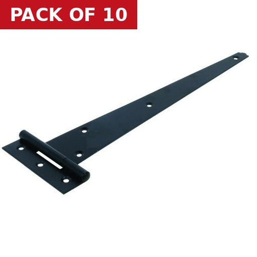 300mm (12") Light Black Japanned Tee Hinge  (1 pair) - Pack of 10