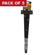 Light Tee Hinges, Epoxy Black, 300mm - Pack of 5