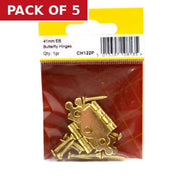 41mm (1 5/8") EB Butterfly Hinge (1 pair) - Pack of 5