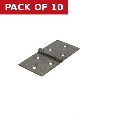 Steel Backflap Hinges, Self Colour, 50mm - Pack of 10