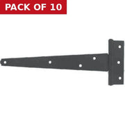 Light Tee Hinges, Epoxy Black, 151mm - Pack of 10