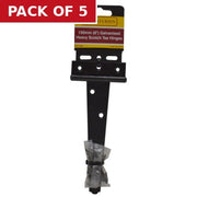 Light Tee Hinges, Epoxy Black, 151mm - Pack of 5