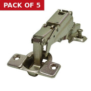 Slide On Sprung Concealed Hinges 165°, Nickel plated, 35mm - Pack of 5