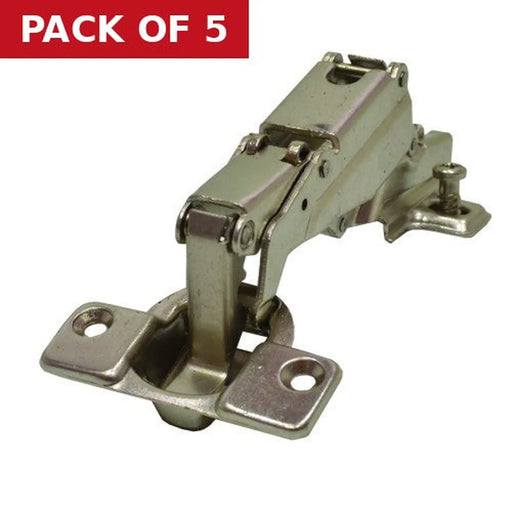Slide On Sprung Concealed Hinges 165°, Nickel plated, 35mm - Pack of 5