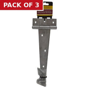 Heavy Galvanised Scotch Tee Hinge, 250mm - Pack of 3