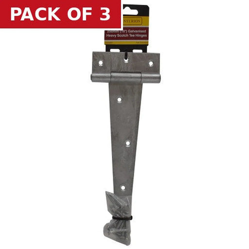 Heavy Galvanised Scotch Tee Hinge, 250mm - Pack of 3