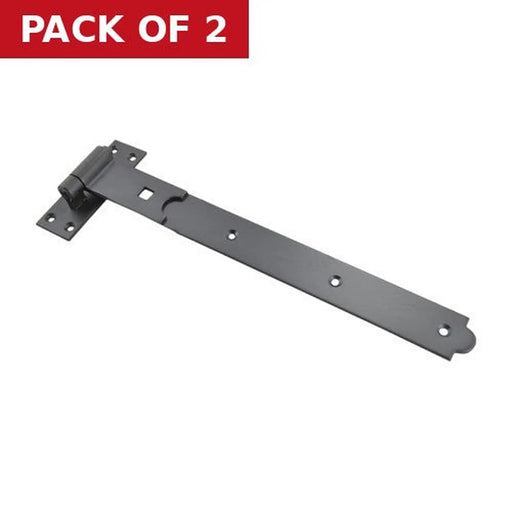 Straight Hook and Band, Black, 300mm - Pack of 2