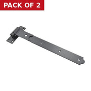 Straight Hook and Band, Black, 450mm - Pack of 2